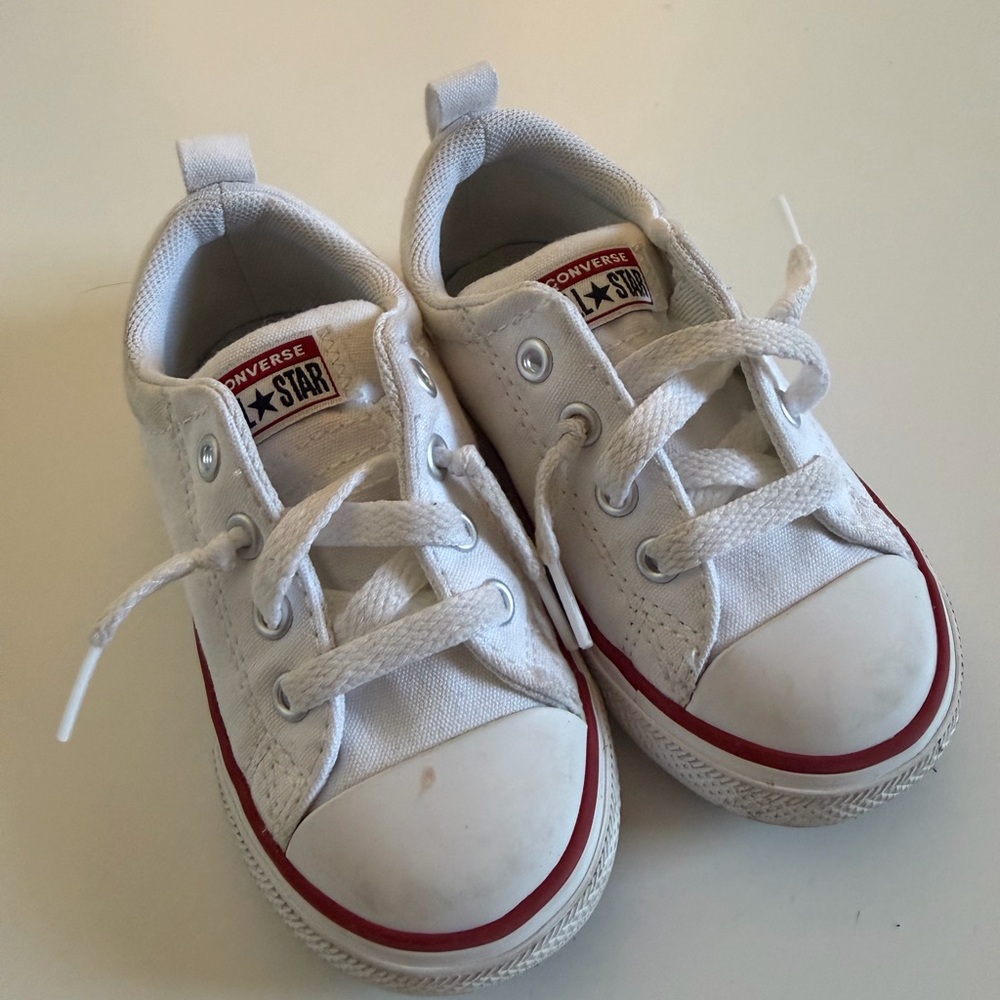 Toddler White Converse